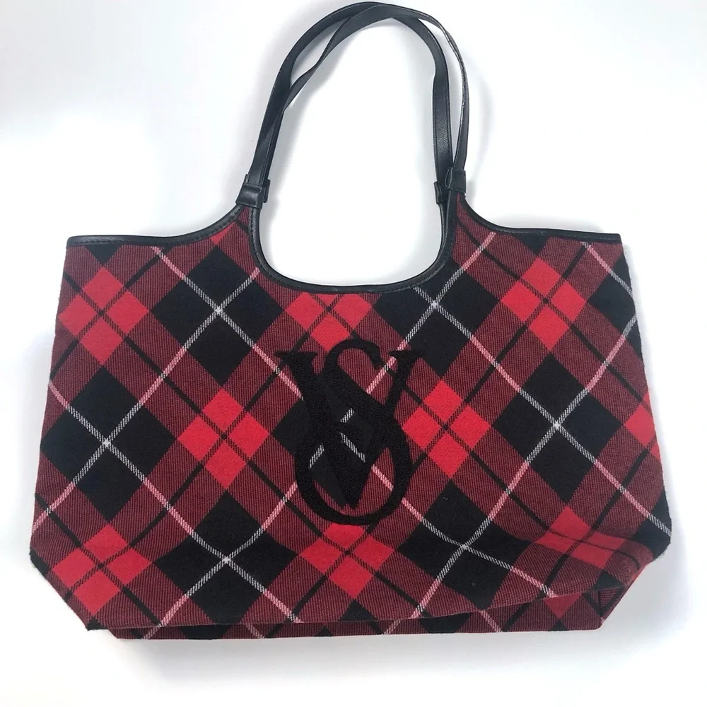 Victoria’s Secret Plaid Tote - Picture 1 of 11